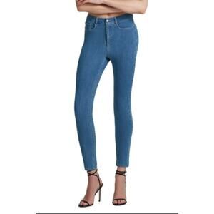 COMMANDO Women's Do It All Denim Skinny Jeans Large 12-14 Blue Light Indigo NWT